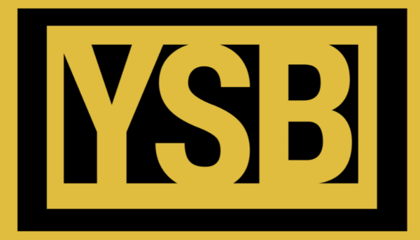 Youth Service Bureau Logo with yellow text against black background