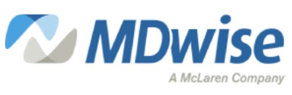 MDwise logo. A McLaren Company.